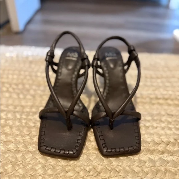 ANTONIO MELANI Brown Strappy Heels - Picture 2 of 6